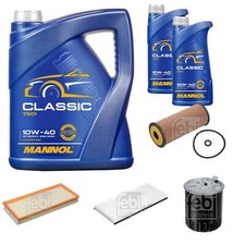 FEBI BILSTEIN Inspektionspaket 7L MANNOL Classic 10W-40 für Mercedes-Benz A