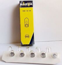 10 Stück 12V 3W Narva Glühlampe Glassockellampe Glühbirne T10  W2,1x9,5d   N41w