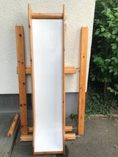 FLEXA  Bettrahmen und Rutsche für Hochbett / Massiv Holz Natur