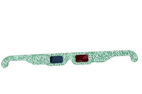 10x brille pappbrille - 3d,