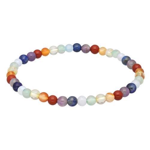 Chakra mini kugelarmband 4 - kugelarmband,