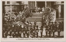 GB 1910 postfrische RP Postkarte Der Trauerzug von H.M. Der verstorbene König Edward VII