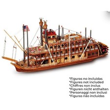 Krick oc14003 Mississippi Heckraddampfer Standmodellbausatz 1:80