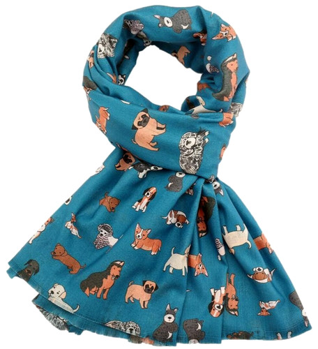 Hundeschal türkis blau beagle - hundeschal,