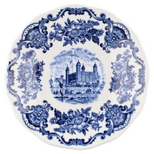 Untertasse für Kaffee Enoch Wedgwood Royal Homes of Britain Blue