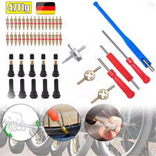 47 Stk. Ventileinsätze set Ventil-Einsatz PKW Motorrad Reifenventil Auto Reifen.