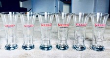 6 Orginal PERNOD Gläser Glas - 0,2 Liter geeicht