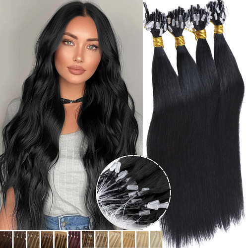 Echthaar microring extensions - echthaar,