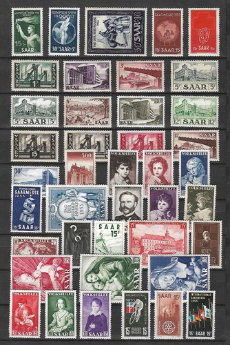 Saarland sammlung 1952 1959 - saarland,
