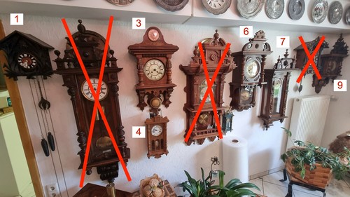 Konvolut aus wanduhren - wanduhren,