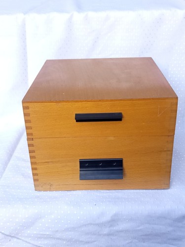Vintage holz karteikasten - holz,