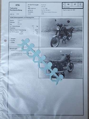 Kraftrad etz 251 motorrad - kraftrad,