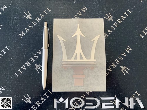 Emblem silber maserati - emblem,