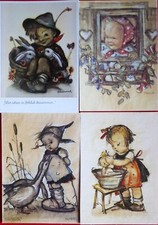 4 Kunstkarten Fotokunstkarten Hummel - Karten M. I. Hummel  A25-08