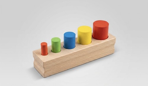 Montessori holz steckspiel - montessori,