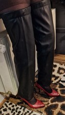 NEU Echtleder-Chaps Stulpen