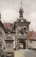 AK Bamberg Brücken-Rathaus um