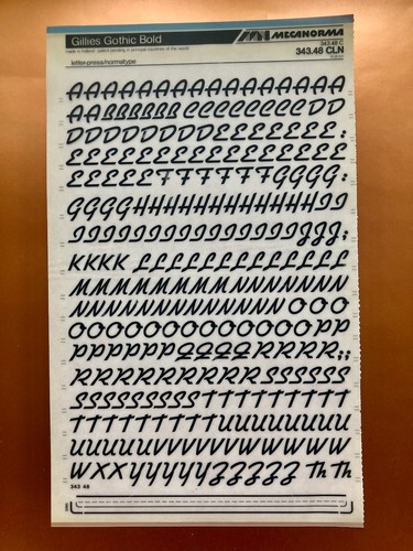 Mecanorma wie letraset - mecanorma,