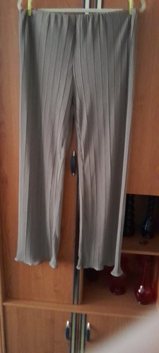 Damen hose plissee taupe - hose,