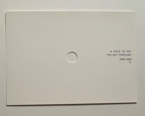 Yoko ono hole see the - the, sky
