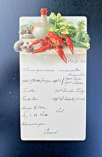 alte Speisekarte - 1903