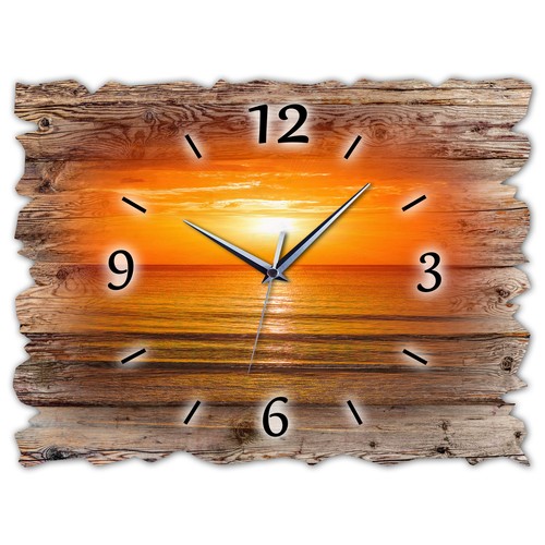 Holz wanduhr leise lautlos - holz,