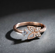 Schmetterling Ring Rosegold