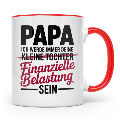 Papa tochter tasse bester - papa,