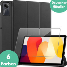 Hülle für Xiaomi Redmi Pad SE 11 Zoll + 9H Schutzglas Panzerfolie Hartglas Case