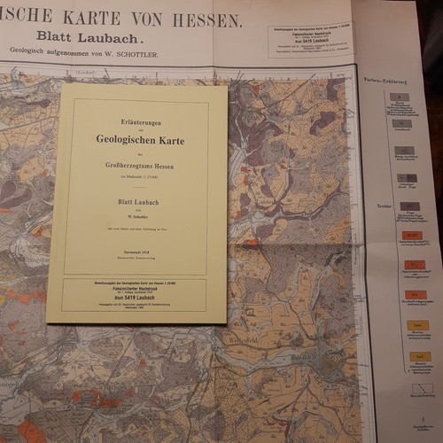 Geologische karte hessen - hessen, nr