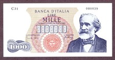 ITALIEN 1000 LIRE Banknote