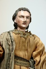 Krippenfigur bekleidet antik