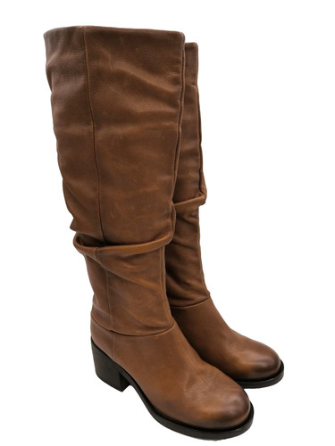 Mjus damen schaftstiefel - schaftstiefel, leder