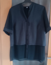 ERFO Bluse kurzarm Schwarz Gr