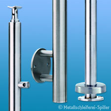 Edelstahl Geländer Pfosten Wange Balkon V2A Steher Stütze Geländerpfosten Rohr