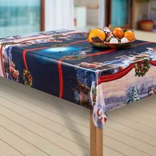 Wachstuch-Tischdecken Abwaschbar Weihnachtsmann Nordpol rechteckig