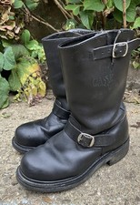 Engineer Biker Boots Classic Gear Motorrad Stiefel 38 echt Leder schwarz