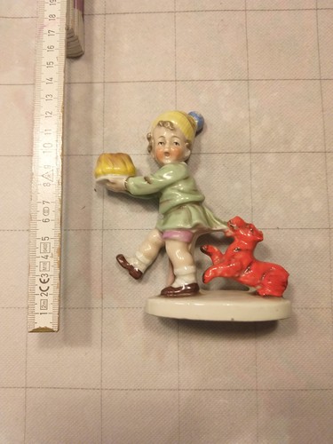 Porzellan figur spielendes - porzellan,