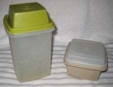 Tupperware Pikantus 1,2 L Gurkenlift Gurkentopf + Marmeladendose Vintage grün