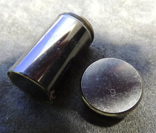 Mikroskop Objektiv Dose aus geschwärztem Messing mit der Nummer 6