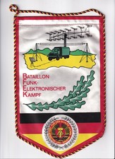 DDR NVA Wimpel BFEK 5 , Bataillon Funkelektronischer Kampf 5 , Paul Verner