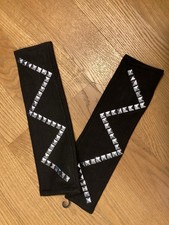 Stulpen - Schwarz m. silberfarben. Metallplättchen -Gr.M-L - NEU