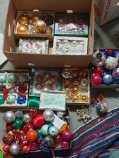 Konvolut alte Weihnachtskugeln Christbaumkugeln Weihnachten Über 90 Stück 