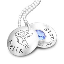 Taufkette Junge Gravur 925