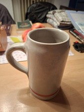 Bierkrug/Steinkrug - 1 Liter | roter Rand | gebraucht/sehr gut