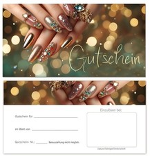 Geschenkgutscheine Gutscheinkarten Nagelstudio Beauty Nail Nageldesign