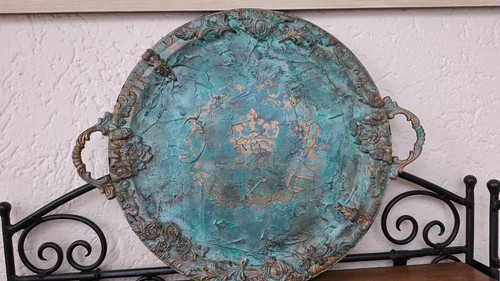 Metalltablett serviertablett - metalltablett,