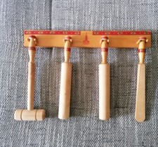 UdSSR Olympiade Moskau 1980 Souvenir Mischka Bär Andenken Küche Holz Sport DDR