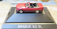 in ROT extrem rar HERPA H0 1:87 Mercedes-Benz SL 6.0 Brabus rotmetallic NEU