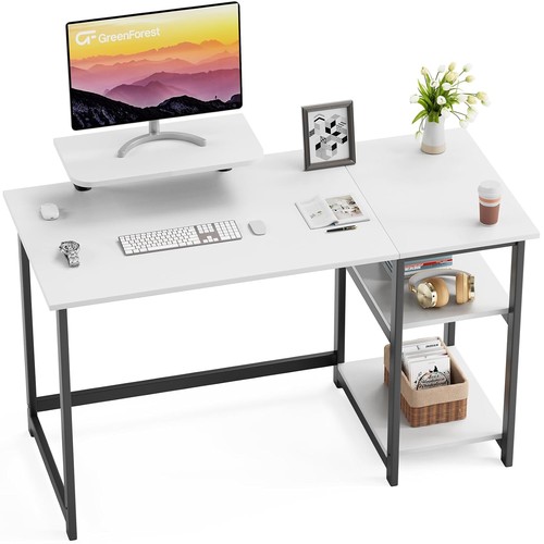 Schreibtisch 120cm weiß mit - 120cm,